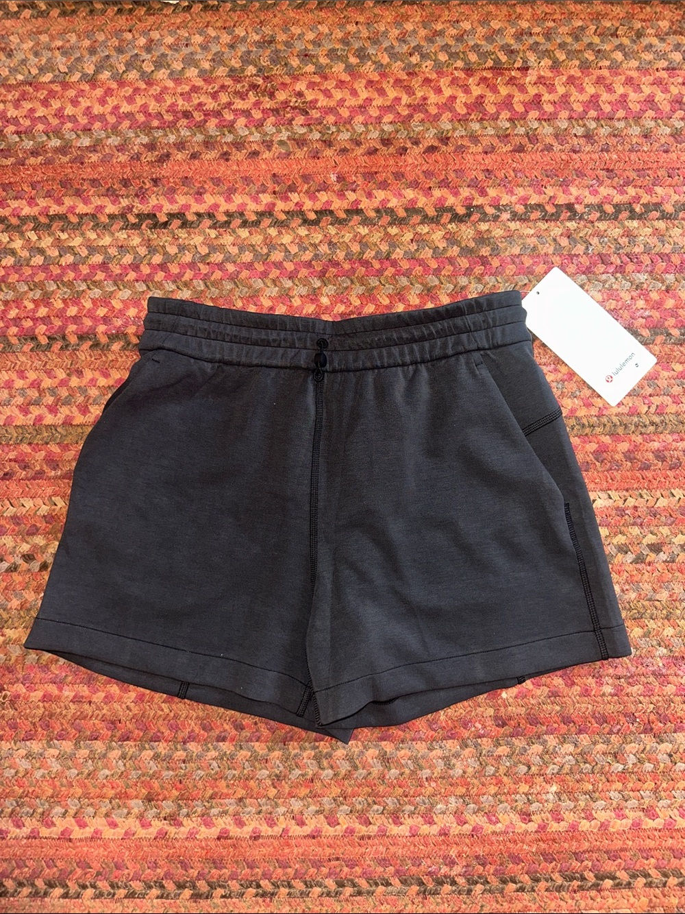 NWT LULULEMON BLACK SOFTSTREME HIGH RISE SHORTS